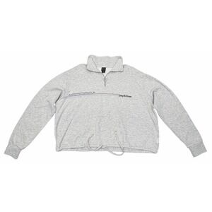 Disney Parks Her Universe Grey Sweatshirt 1/4 Zip Living the Dream Monorail Med